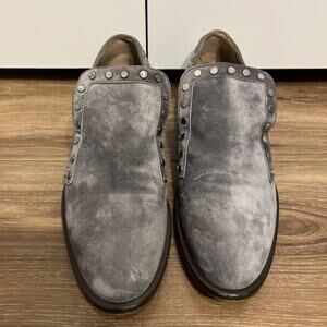 Laurence Dacade Paris Womens Gray Slip-On Studded Loafer Flats Size EU 36